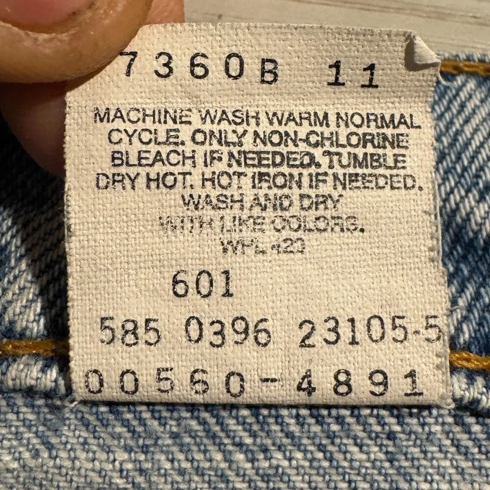 VTG 90s Levi's 560 Jeans Men's 36x29*‎ Loose Tapered Faded Denim Tag USA 38x30